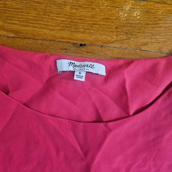 Madewell Silk A Line Dress Women's Size 6 - Picture 2 of 7